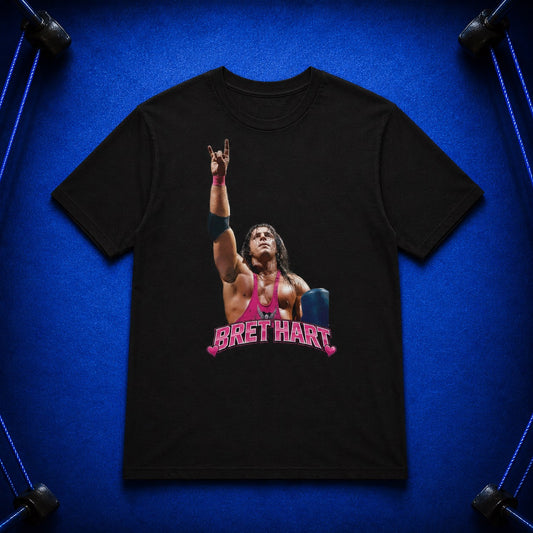 Vintage Style Bret Hart Wrestling T-Shirt